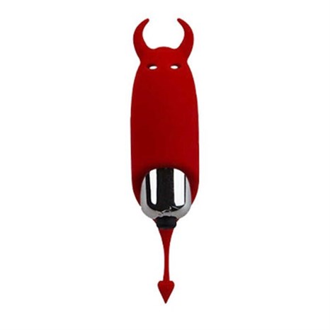 Красный вибростимулятор Devol Mini Vibrator - 8,5 см. - фото 414367