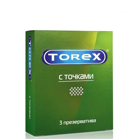 Текстурированные презервативы Torex  С точками  - 3 шт. - фото 414599