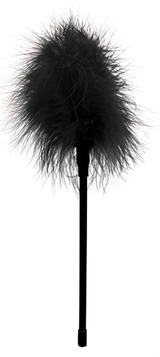 Черная пуховка Feather - 27 см. - фото 415026