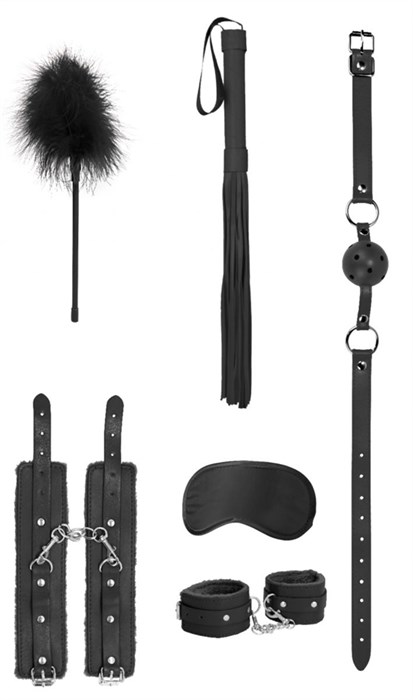 Черный игровой набор Beginners Bondage Kit - фото 415070