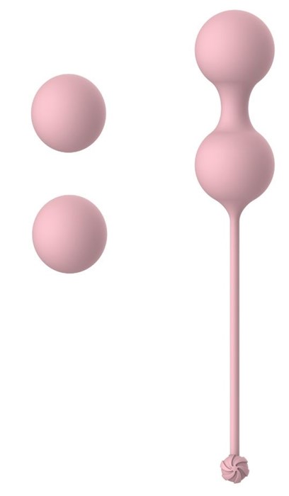 Набор розовых вагинальных шариков Love Story Diva - фото 415097