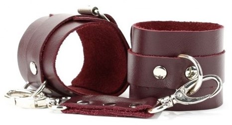 Бордовые наручники Maroon Handcuffs - фото 415134