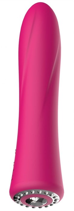 Розовый классический вибромассажер Jewel - 19,5 см. - фото 415516