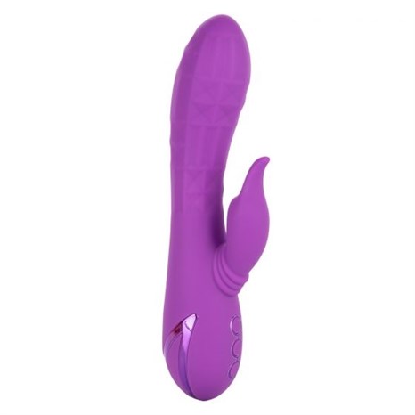 Фиолетовый вибратор-кролик Valley Vamp - 21,5 см. - фото 415536