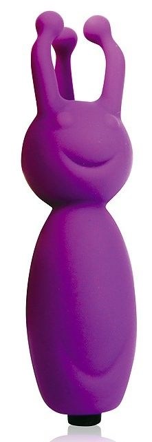 Фиолетовый фантазийный клиторальный стимулятор - 8,5 см. - фото 415616