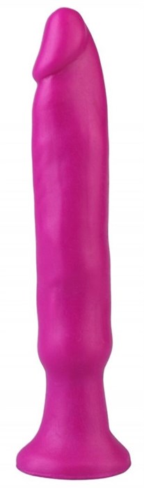 Фиолетовый анальный стимулятор без мошонки - 14 см. - фото 416241