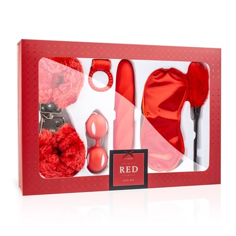 Эротический набор I Love Red Couples Box - фото 417225