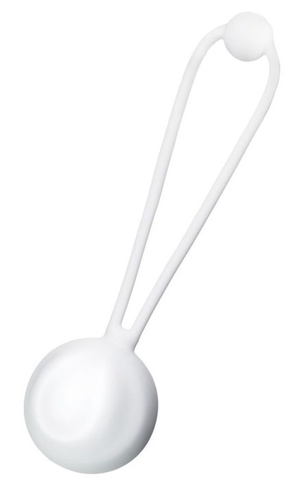 Белый вагинальный шарик LILY - фото 417446