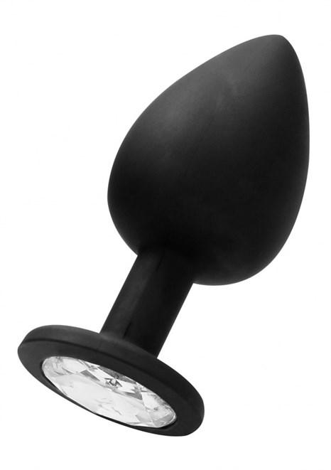 Черная анальная пробка N 91 Self Penetrating Butt Plug - 9,5 см. - фото 418946