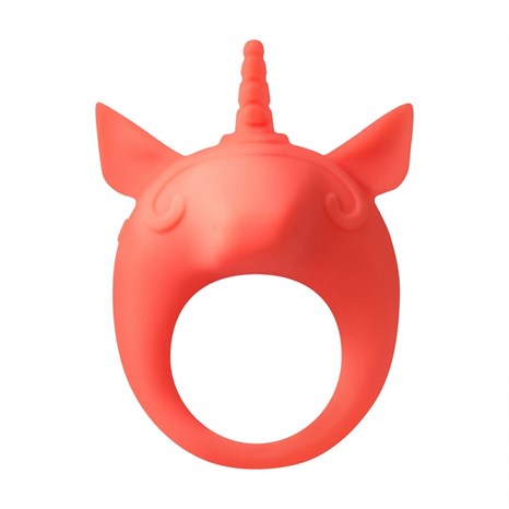 Оранжевое эрекционное кольцо Unicorn Alfie - фото 419131