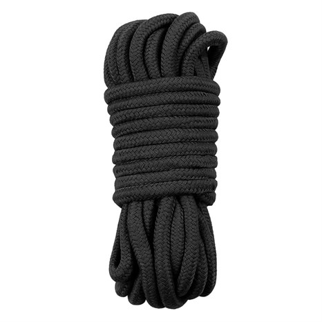 Черная верёвка для любовных игр - 10 м. - фото 419502
