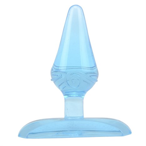 Голубая анальная пробка Gum Drops Plug - 6,6 см. - фото 419785