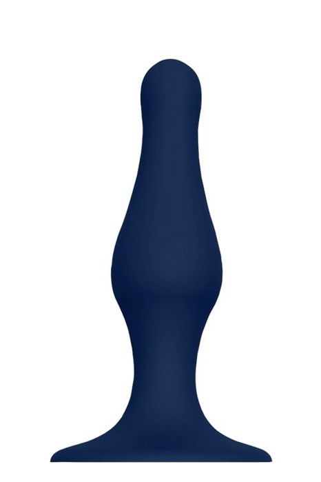 Синяя анальная пробка SILICONE PLUG LARGE - 15,6 см. - фото 420214