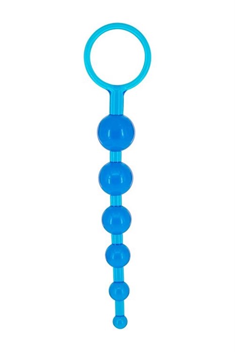 Синяя анальная цепочка DRAGONZ TALE ANAL - 20 см. - фото 421816