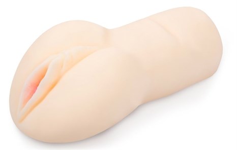Телесная реалистичная вагина-мастурбатор из био-кожи - фото 422379
