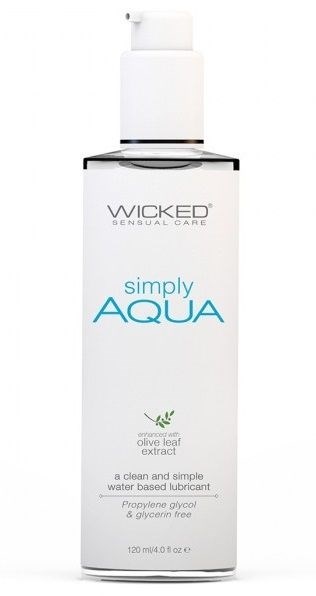 Легкий лубрикант на водной основе Wicked Simply AQUA - 120 - фото 424051