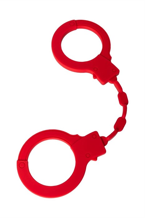 Красные силиконовые наручники  Штучки-дрючки - фото 424968
