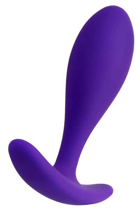 Фиолетовая удлиненная анальная втулка  - 7,2 см. - фото 425001