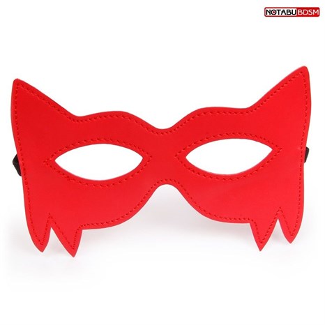 Стильная красная маска на глаза - фото 425423