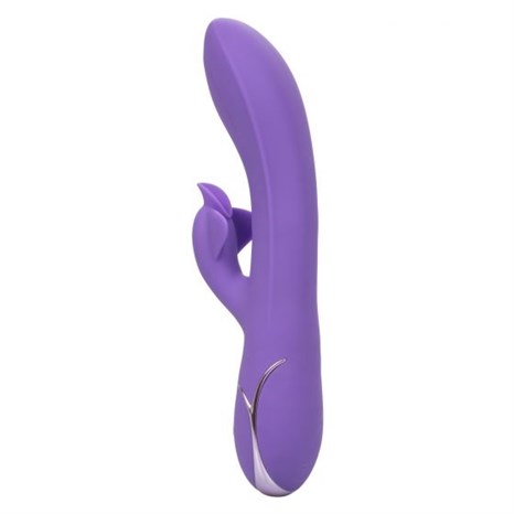 Фиолетовый вибромассажер Inflatable G-Flutter с функцией расширения - 21 см. - фото 426063