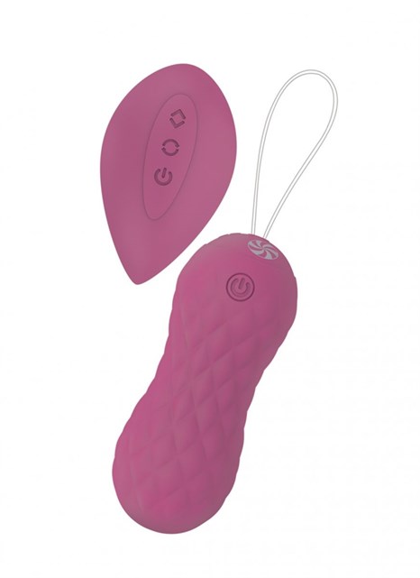 Фиолетовые вагинальные виброшарики Dea с пультом ДУ - фото 426373
