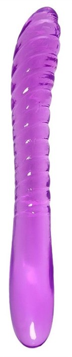 Фиолетовый двусторонний фаллоимитатор Frica - 23 см. - фото 426827