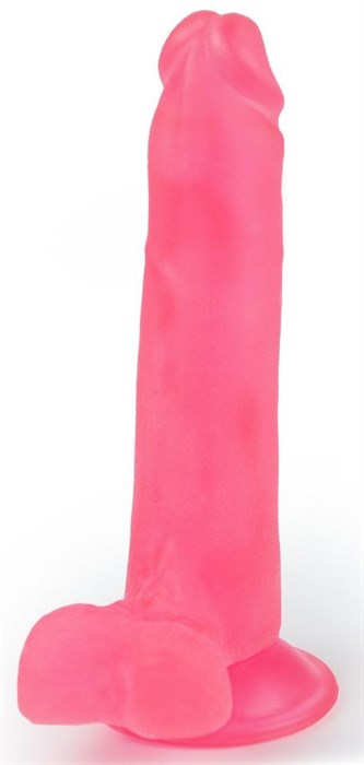 Розовый фаллоимитатор-реалистик на присоске - 16,5 см. - фото 427052