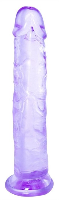 Фиолетовый фаллоимитатор Distortion - 18 см. - фото 427111