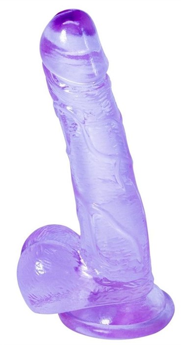 Фиолетовый фаллоимитатор Oxygen - 17,5 см. - фото 427124