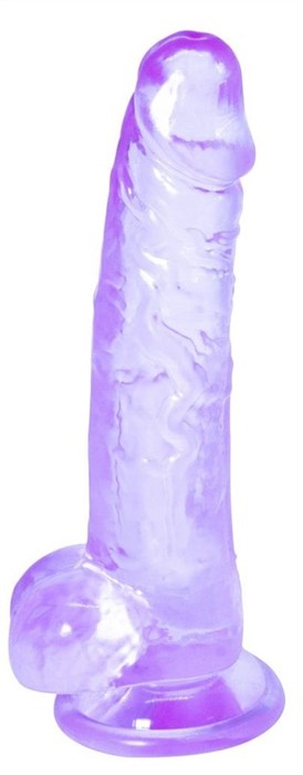 Фиолетовый фаллоимитатор Rocket - 19 см. - фото 427130
