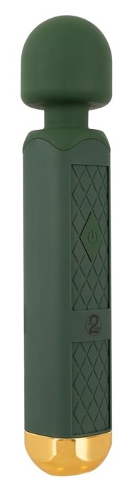 Зеленый wand-вибромассажер Luxurious Wand Massager - 22,2 см. - фото 427754