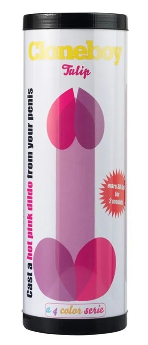 Набор для создания слепка пениса Cloneboy Tulip Hot Pink - фото 428057