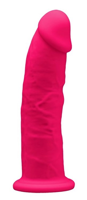 Ярко-розовый фаллоимитатор на присоске MODEL 2 - 15,5 см. - фото 428341