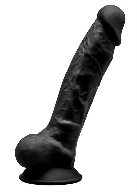 Черный фаллоимитатор на присоске MODEL 1 - 17,5 см. - фото 428607