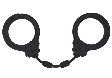 Черные силиконовые наручники Suppression - фото 429043