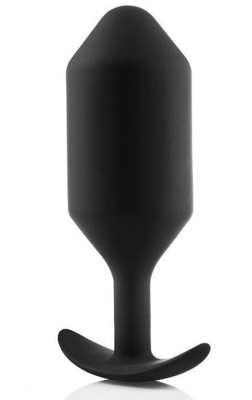 Черная анальная пробка для ношения B-vibe Snug Plug 6 - 17 см. - фото 429264