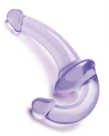 Фиолетовый безремневой страпон Strapless Strap-On - фото 429540