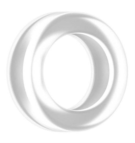 Прозрачное эрекционное кольцо Cockring No.39 - фото 429994