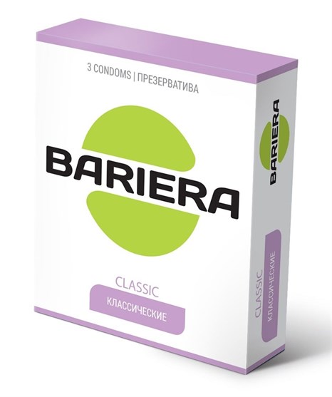 Классические презервативы Bariera Classic - 3 шт. - фото 430425
