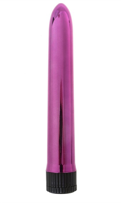 Розовый классический вибратор - 18 см. - фото 431178