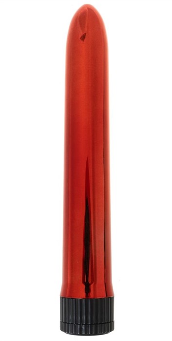 Красный классический вибратор - 18 см. - фото 431182