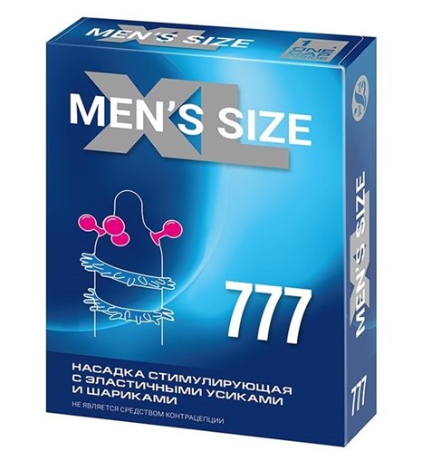 Стимулирующая насадка на пенис MEN SIZE 777 - фото 434808