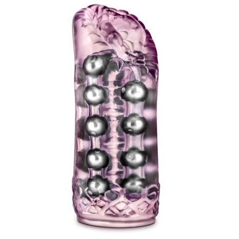 Розовый мастурбатор-вагина со стимулирующими бусинами Super Stroker - фото 436096