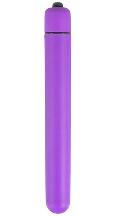 Фиолетовая удлиненная вибропуля - 13 см. - фото 437231