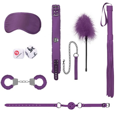 Фиолетовый игровой набор Introductory Bondage Kit №6 - фото 441504