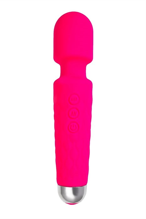 Розовый жезловый вибратор Peony - 20,5 см. - фото 442622