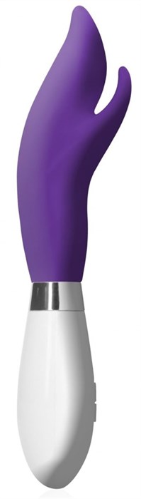 Фиолетовый вибратор-кролик Athos - 22 см. - фото 443052