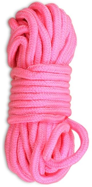 Розовая верёвка для любовных игр - 10 м. - фото 443282