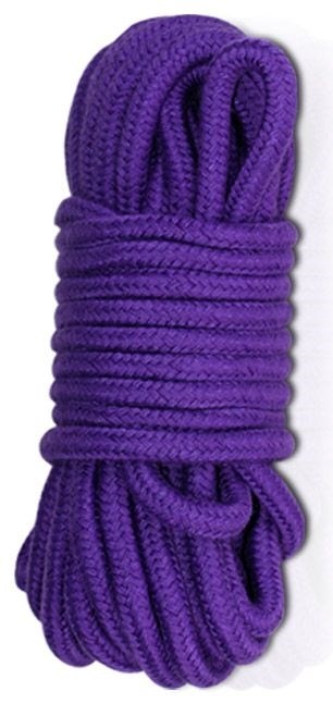 Фиолетовая верёвка для любовных игр - 10 м. - фото 443284