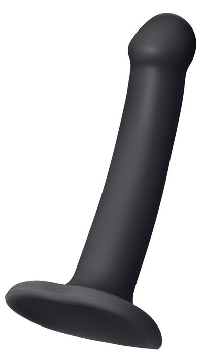 Черный фаллос на присоске Silicone Bendable Dildo S - 17 см. - фото 443441